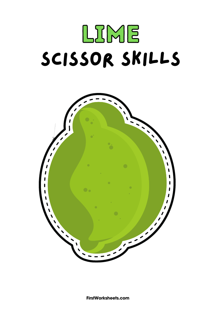 Lime Scissor Skills Worksheet Lime Scissor Skills Worksheet