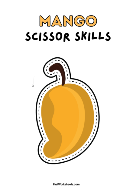 Mango Scissor Skills Worksheets Mango Scissor Skills Worksheets