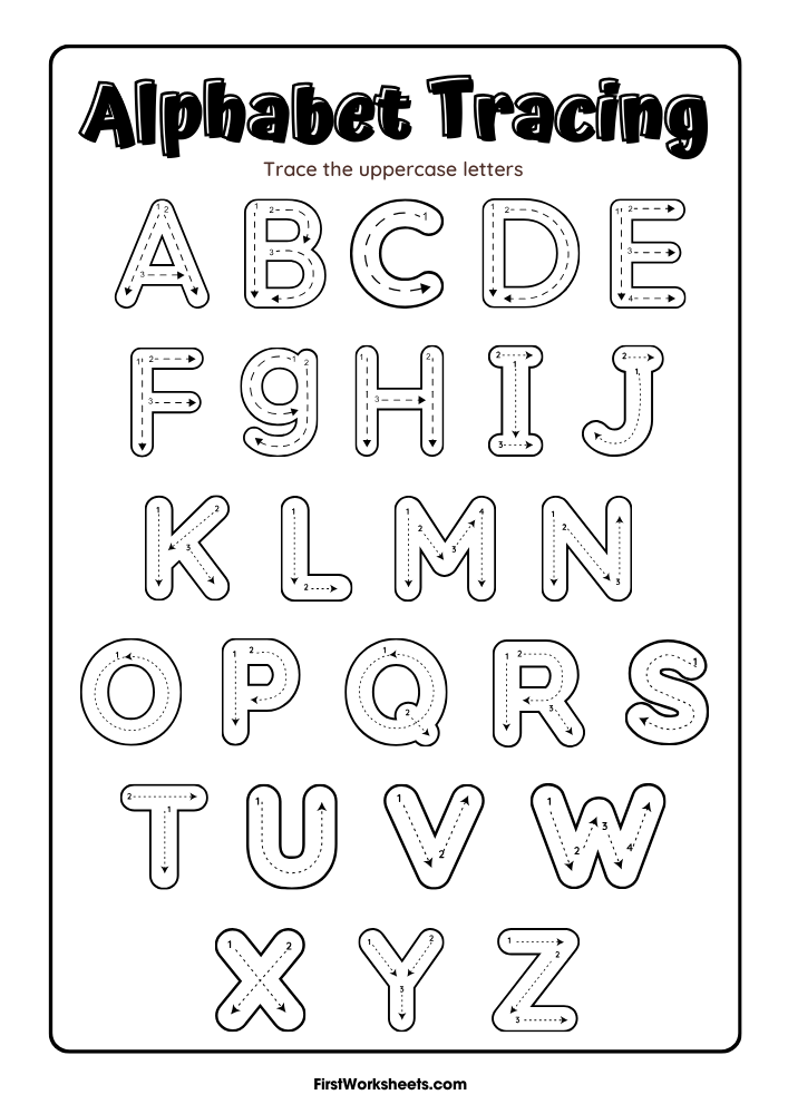 Alphabet Tracing Worksheet Alphabet Tracing Worksheet