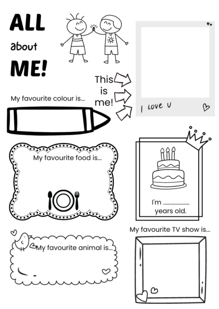 My Favorites Worksheets My Favorites Worksheets