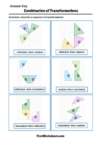 Combination Of Transformation Worksheet Answer Key