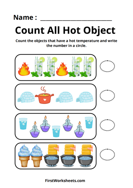 Count All Hot Object Worksheets Count All Hot Object Worksheets