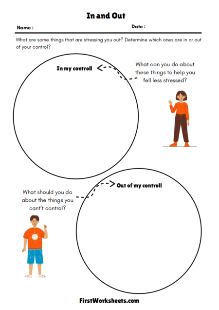 In and Out Worksheets