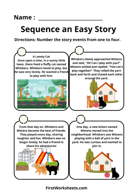 Sequencing Events Worksheets
