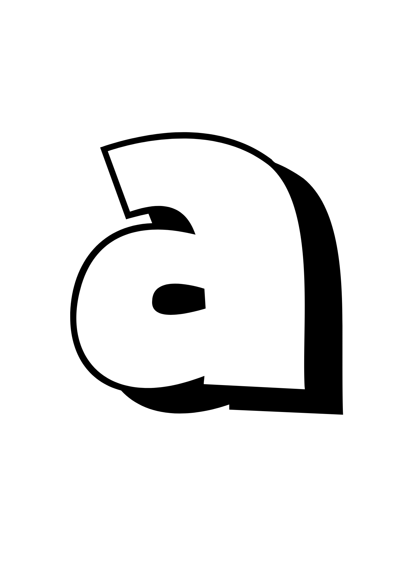 Lowercase Bubble Letter A #10 Lowercase Bubble Letter A #10