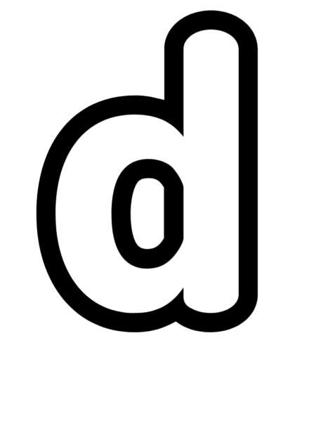 Art Deco Bubble “d”