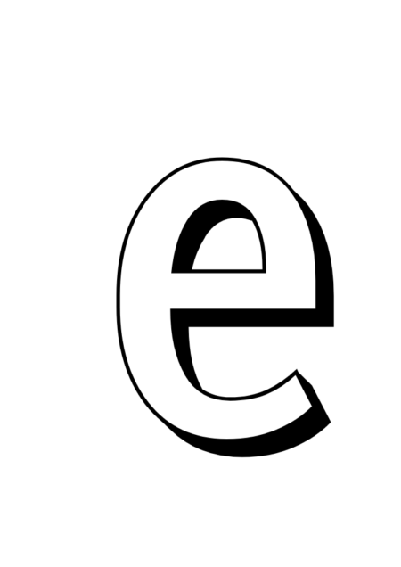 Elegant Bubble E with a Distinctive Edge