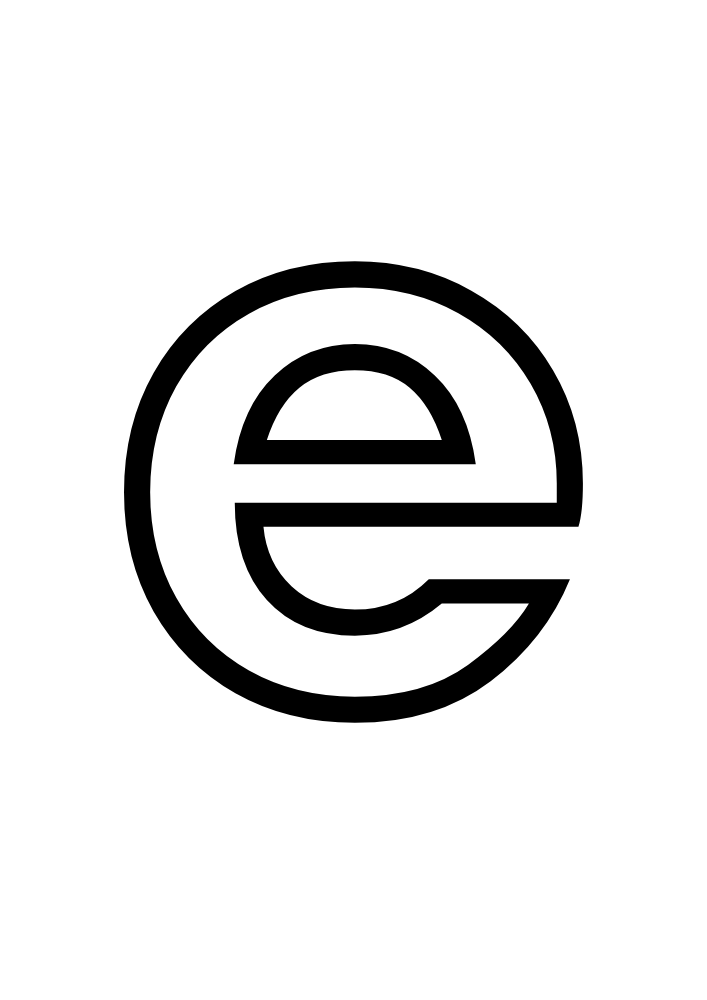 Lowercase Bubble Letter e #2 Lowercase Bubble Letter e #2