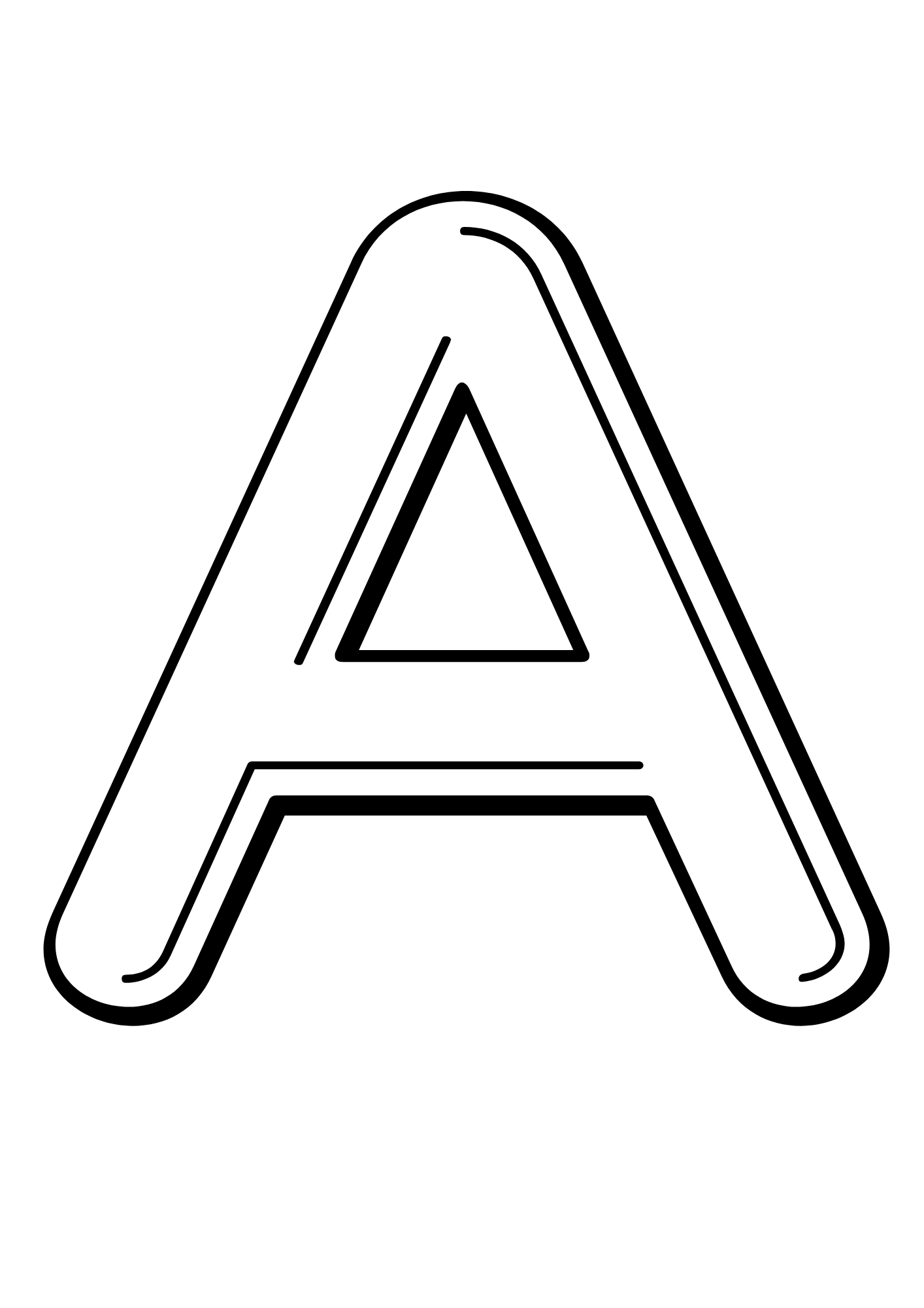 Uppercase Bubble Letter A #11 Uppercase Bubble Letter A #11