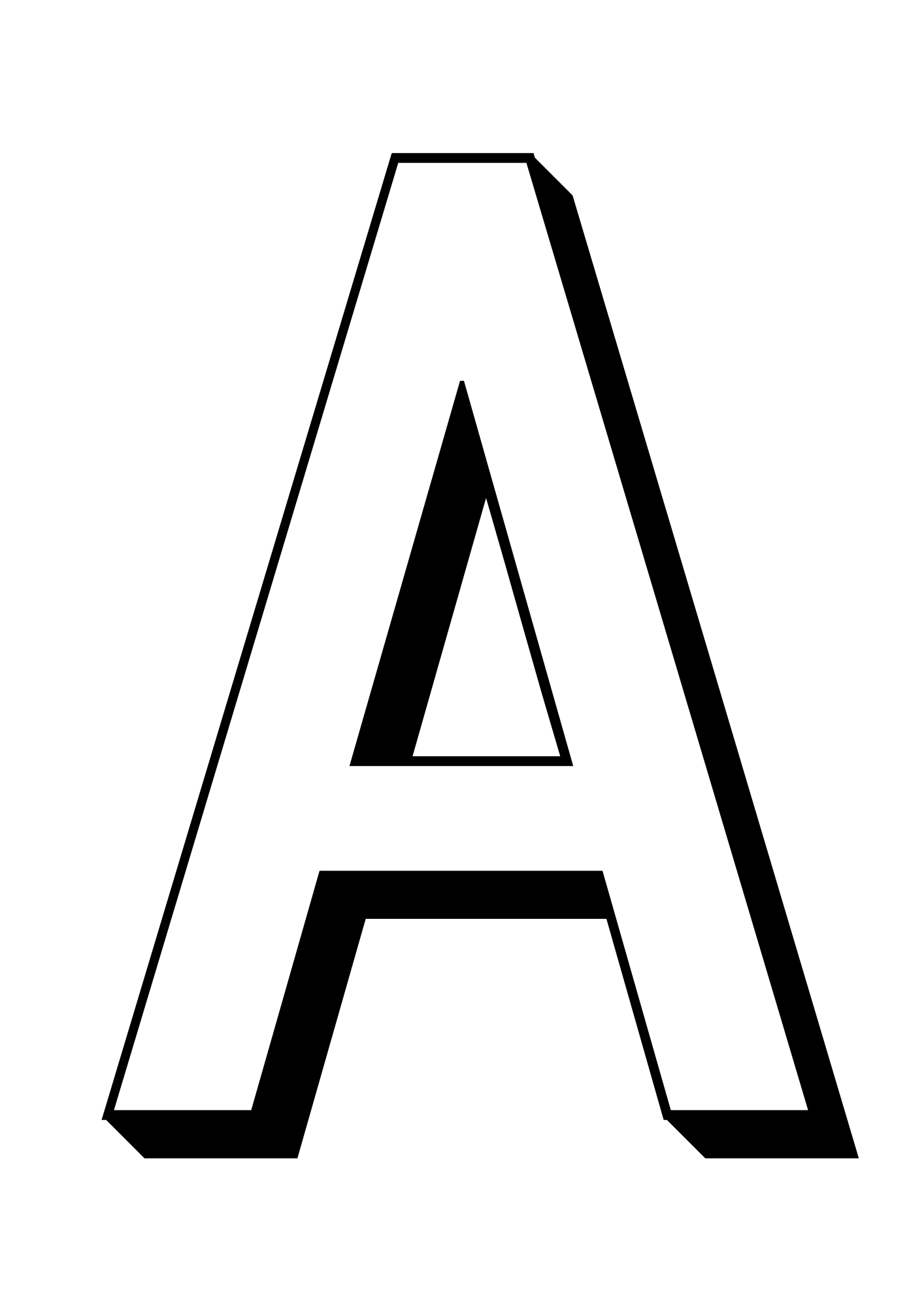 Uppercase Bubble Letter A #13 Uppercase Bubble Letter A #13