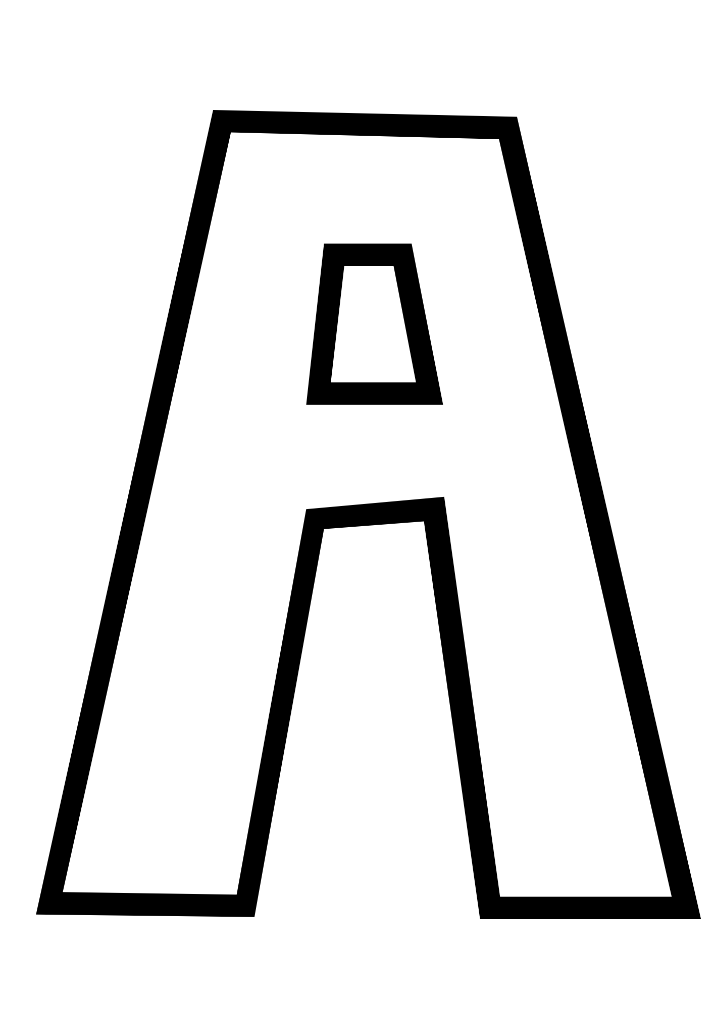Uppercase Bubble Letter A #21 Uppercase Bubble Letter A #21