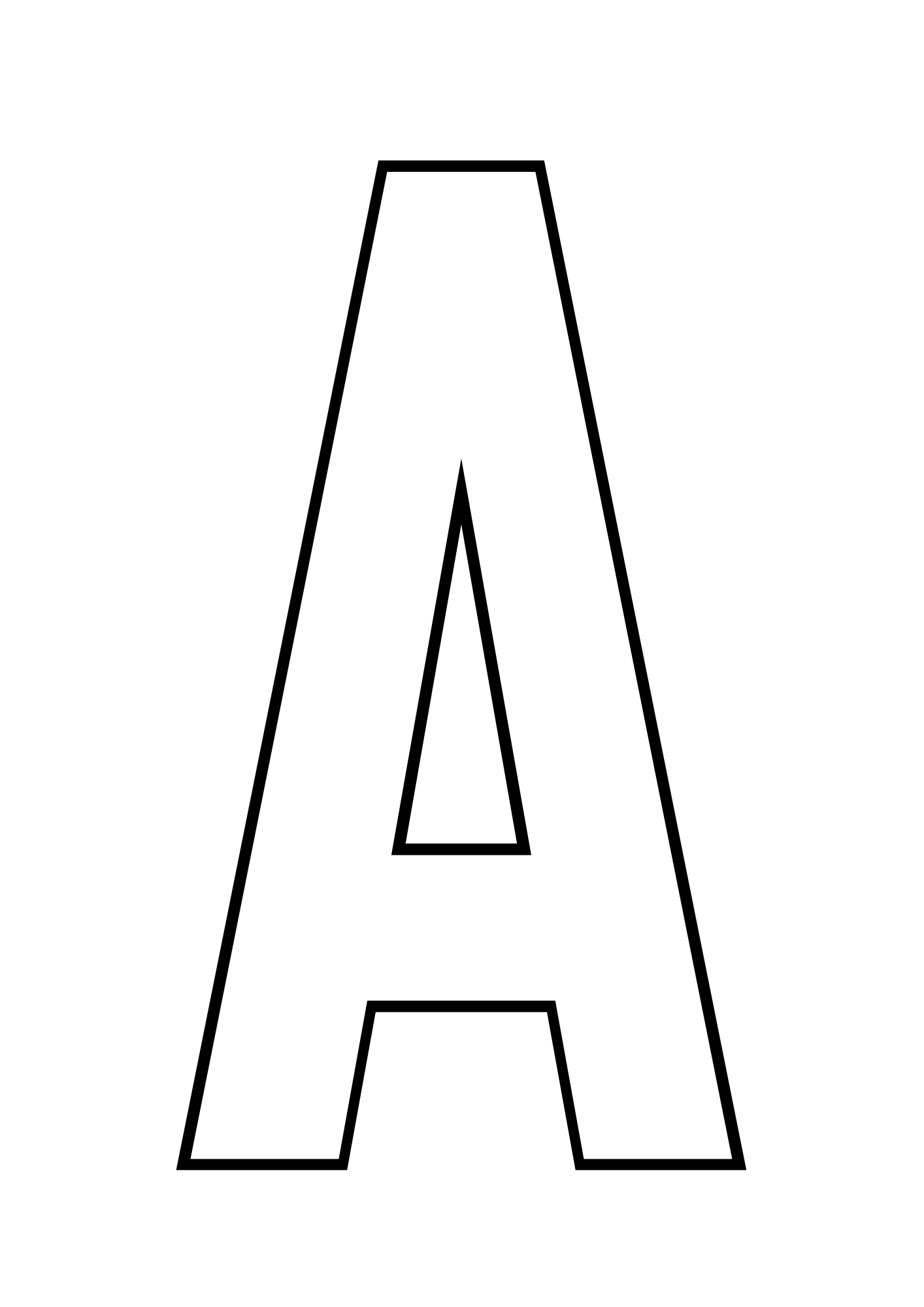 Uppercase Bubble Letter A #4 Uppercase Bubble Letter A #4