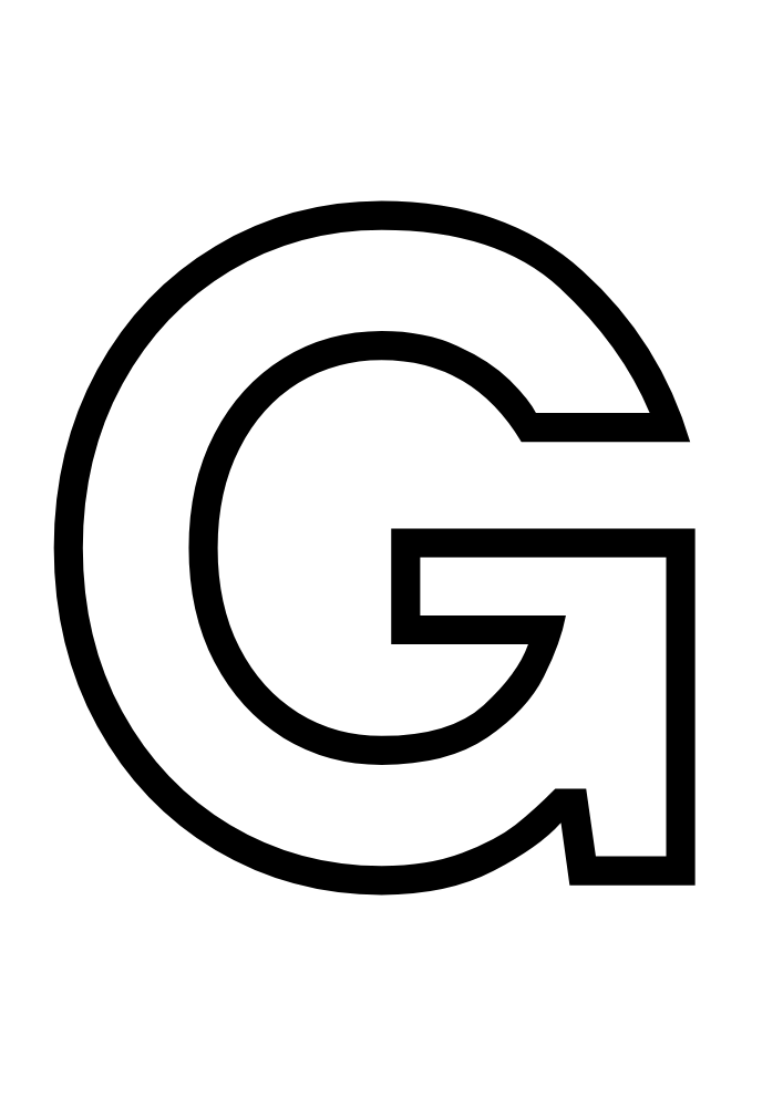 Uppercase Bubble Letter G #2 Uppercase Bubble Letter G #2