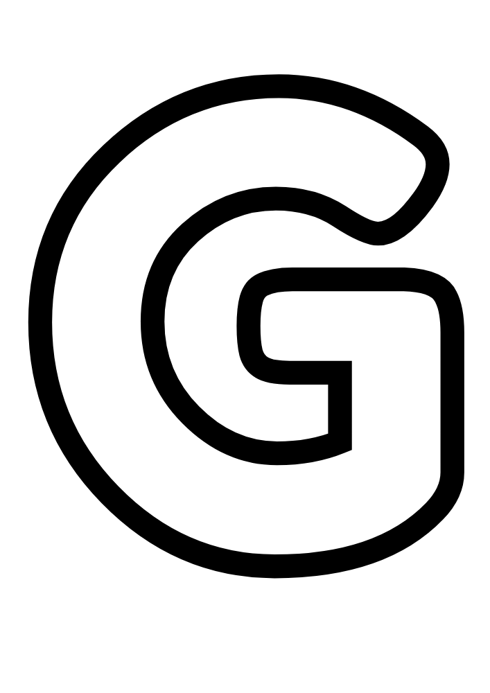 Uppercase Bubble Letter G #22 Uppercase Bubble Letter G #22