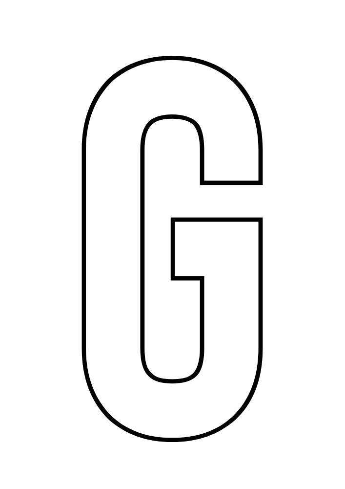 Uppercase Bubble Letter G #23 Uppercase Bubble Letter G #23