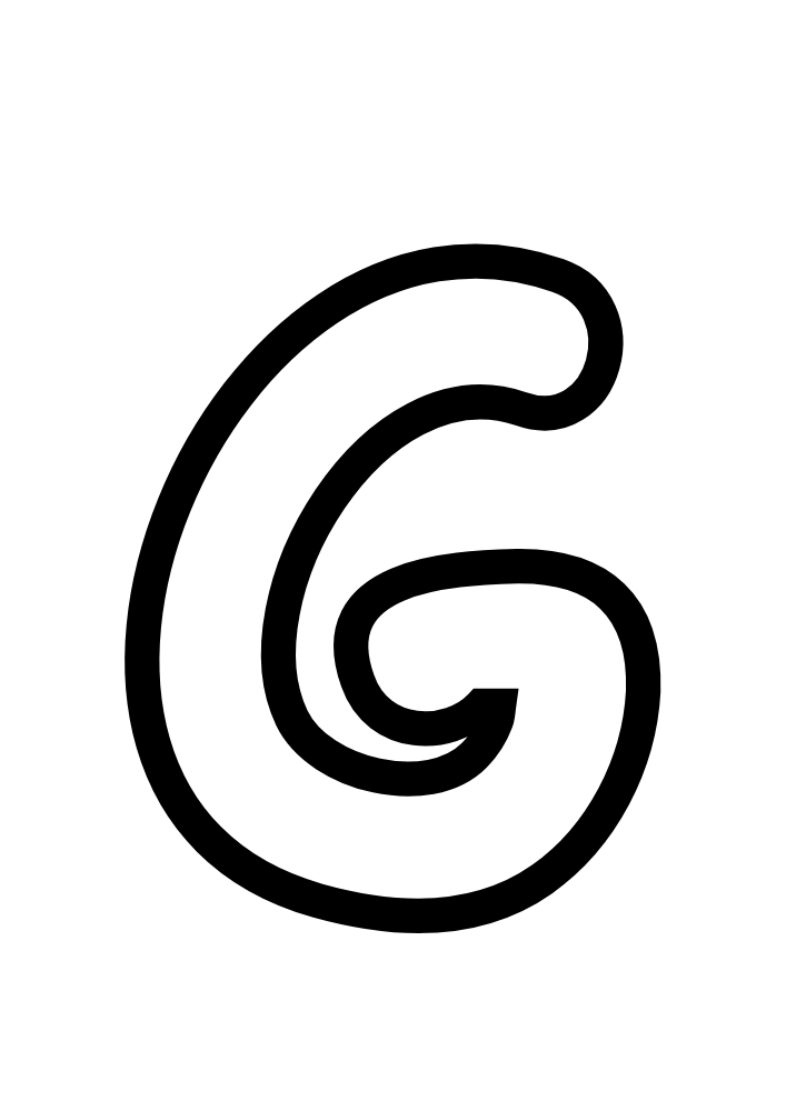 Uppercase Bubble Letter G #3 Uppercase Bubble Letter G #3