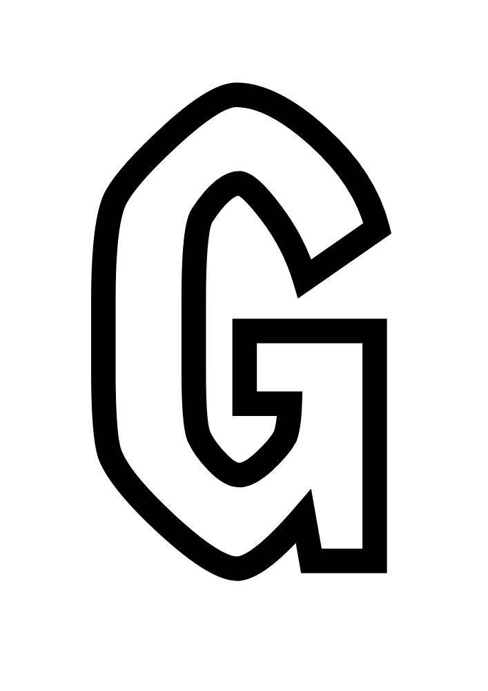 Uppercase Bubble Letter G #6 Uppercase Bubble Letter G #6