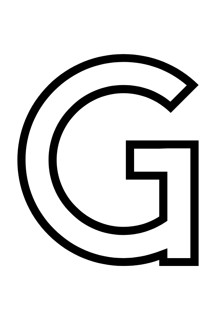 Uppercase Bubble Letter G #7 Uppercase Bubble Letter G #7