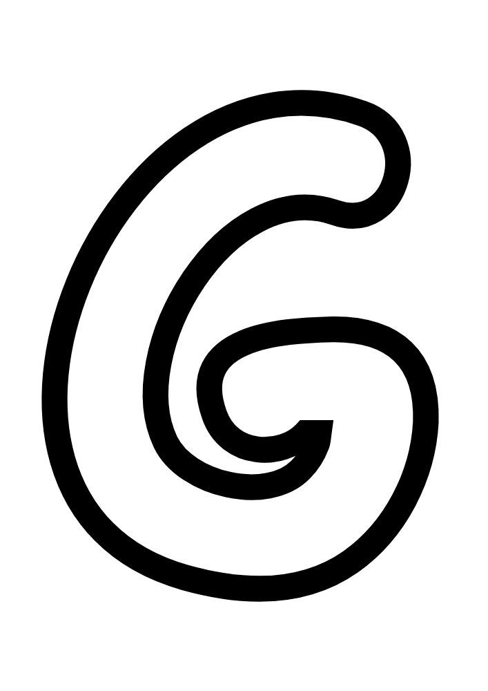 Uppercase Bubble Letter G #9 Uppercase Bubble Letter G #9