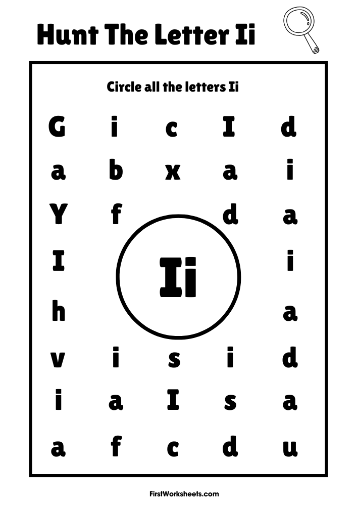 Hunt The Letter Ii Worksheet Hunt The Letter Ii Worksheet