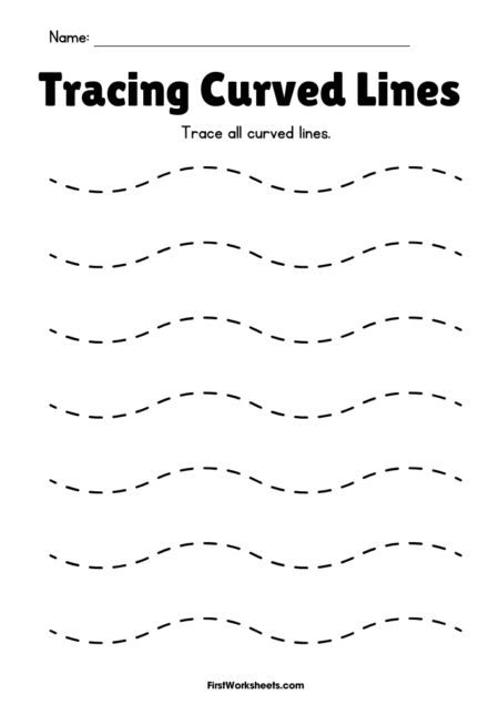 Wavy Line Tracing Worksheets Wavy Line Tracing Worksheets