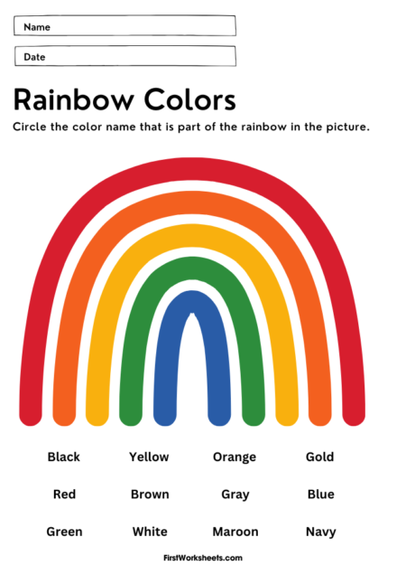 Identify the Colors of the Rainbows