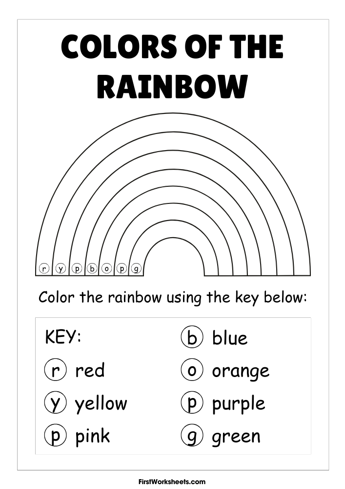 Getting To Know aRainbow Coloring WorksheetYour Classmates Worksheet Rainbow Coloring Worksheet